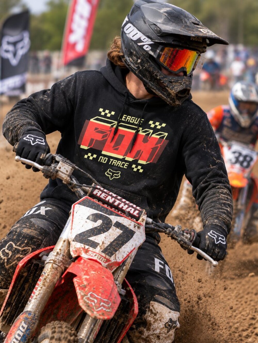 Fox Racing Hoodie -(LARGE)